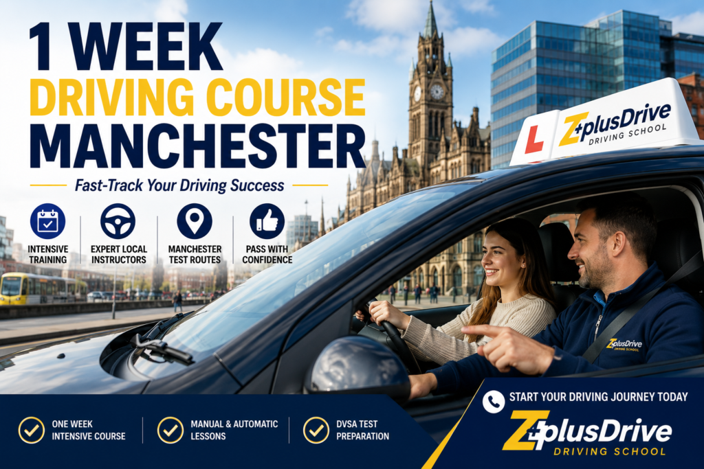 1 Week Driving Course Manchester